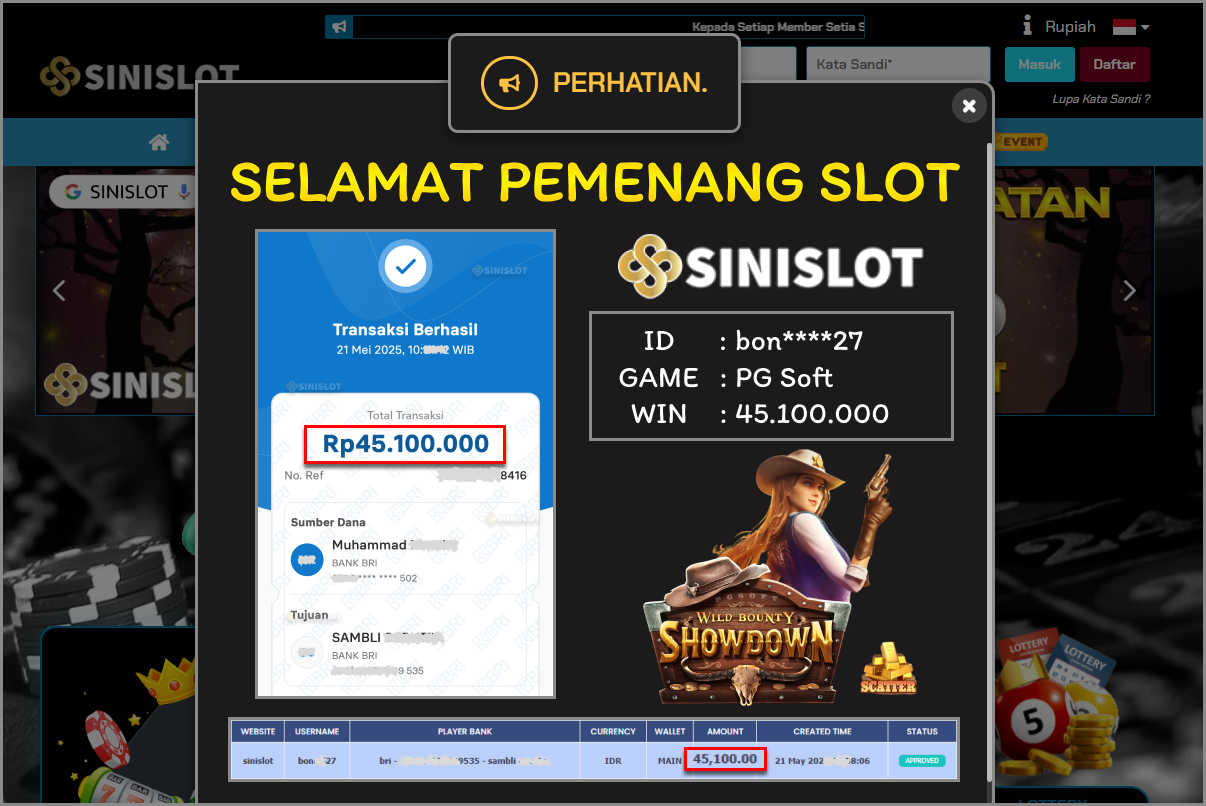 SINISLOT – WILD BOUNTY SHOWDOWN