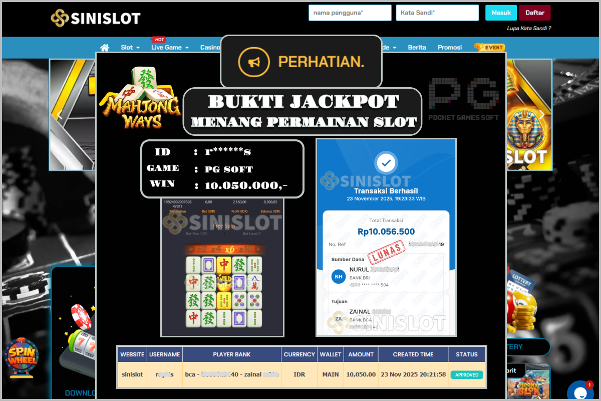 SINISLOT – MAHJONG WAYS