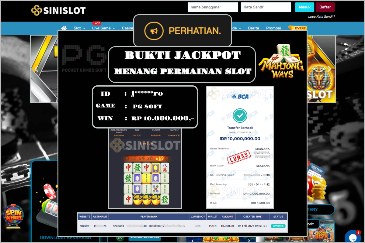 SINISLOT – MAHJONG WAYS