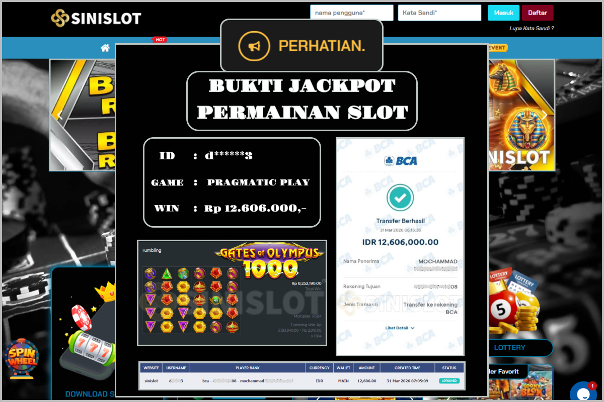 SINISLOT – GATES OF OLYMPUS 1000 