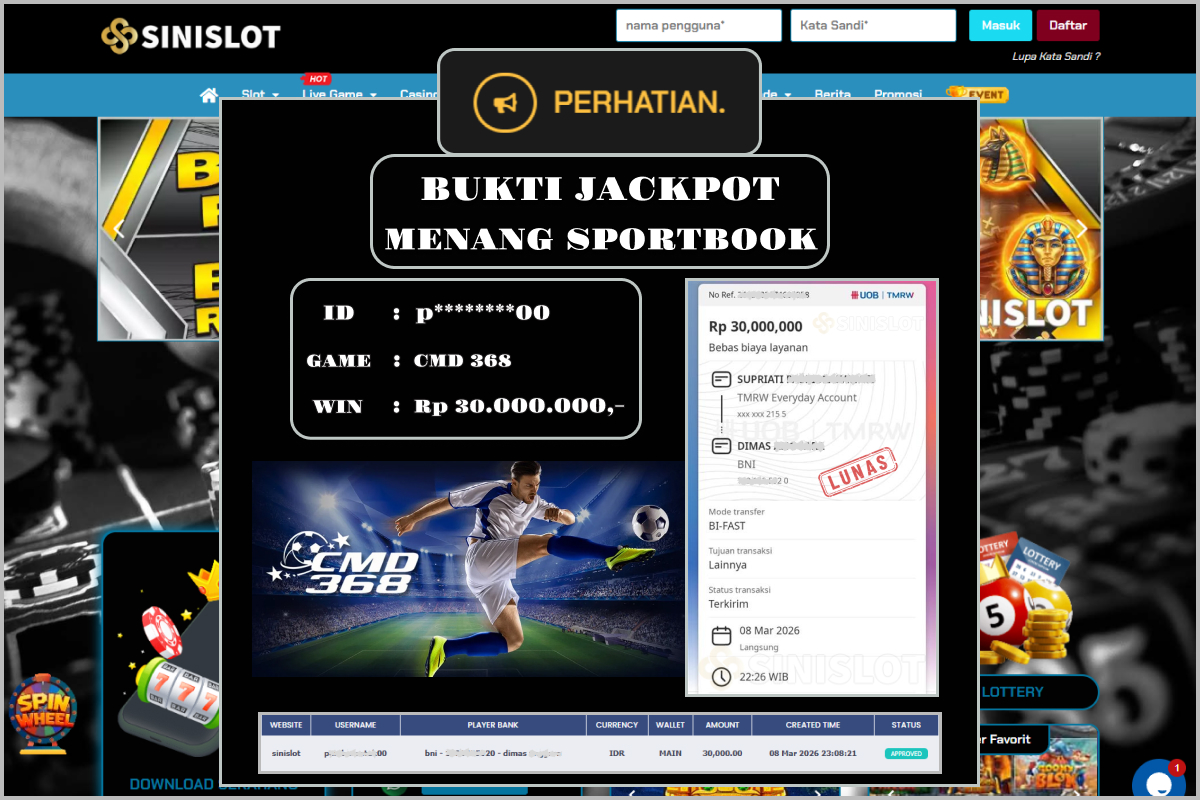 SINISLOT – CMD 368